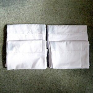 NEW NWOT Home Reflections 4 Double Brushed Microfiber White King Sz Pillowcases